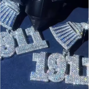 Nuevo Diseño Personalizado, Colgante de Letra Hip Hop con Incrustaciones de Moissanita VVS y Plata de Ley 925, Unisex para Fiestas - Product Image 1