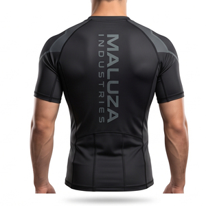 Custom Sublimation BJJ MMA <b>Rash</b> Guard Long Sleeve Compression Jersey Spandex Quick Dry Base Layer Training Martial Arts - Product Image 2