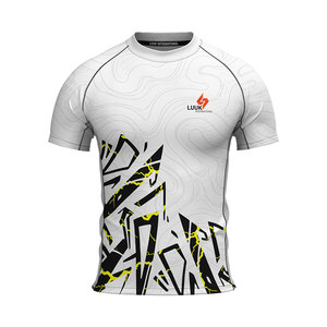 Custom Printed <b>Compression</b> <b>Shirt</b> <b>Men's</b> Short Sleeve Crew Neck Quick Dry Polyester Sportswear All Seasons Athletic Top - Product Image 4