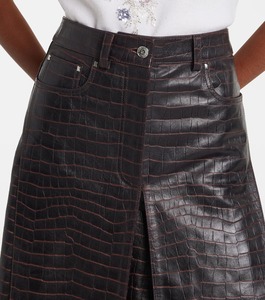 Jupe mini décontractée en cuir de haute qualité sur mesure pour femme, élégante et luxueuse, production en gros OEM ODM, échantillon - Product Image 6