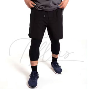 Nuevos Pantalones Cortos Deportivos Awrah de Color Sólido con Marca Personalizada a Bajo Precio, Pantalones Cortos Awrah Transpirables para Hombre, Nuevo Estilo - Product Image 2