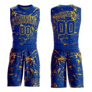 Conjunto de Uniforme de Baloncesto Unisex Personalizado de Primera Calidad, Talla Grande, Transpirable, Ligero, Antibacterial, Anti-UV 100% - Product Image 1