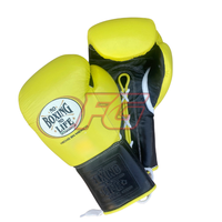 Guantes de Boxeo No Boxing No Life, de Cuero Vacuno, con Cordones, Acolchado Suave, Protección Completa para los Dedos, Absorción de Humedad, OEM