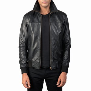 High Quality Men's <b>Slim</b> <b>Fit</b> Leather <b>Jacket</b> Latest Design Winter Casual Wear New Arrival <b>jacket</b> for men - Product Image 2