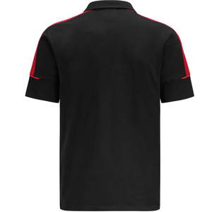 Chemise de golf de haute qualité en polyester/coton, col montant, design bicolore, logo brodé, séchage rapide - Product Image 2