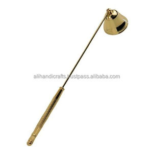 Brass <b>Candle</b> Snuffer – Smoke Free Flame Extinguisher for Home, Church, and Wedding Decor - Product Image 3
