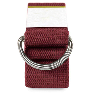 Sangle de yoga antidérapante ajustable de qualité supérieure, entièrement personnalisée, couleur Mahroon 2026 avec boucle dorée, prix de gros - Product Image 2