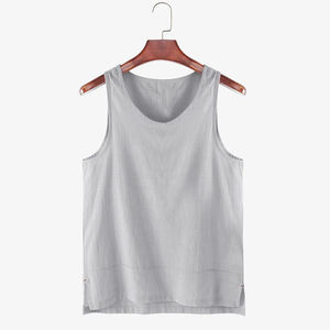 Camiseta de Verano para Hombre, Estilo Urbano, Algodón de Alta Calidad, Sin Mangas, Chaleco de Algodón, Camiseta sin Mangas para Hombre, Nueva Llegada OEM - Product Image 1