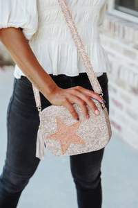 Sac bandoulière personnalisé en perles, fait main, avec sangle amovible, pochette de voyage avec nom personnalisé - Product Image 2