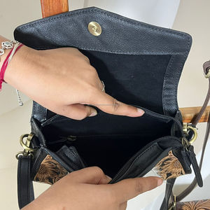 2025 femmes grande capacité luxe usiné à la main en cuir de vachette bandoulière et sac à main en cuir véritable Mini sac pour dames - Product Image 6