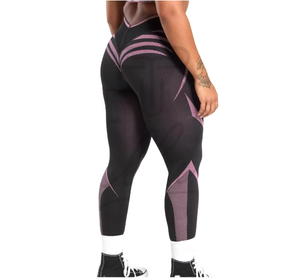 Custom Gym Workout High Waisted <b>Scrunch</b> <b>Butt</b> Lifting <b>Leggings</b> Fitness Activewear Seamless Women Yoga Pants with Graphic Print - Product Image 3