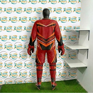 Tenues de hockey sur glace entièrement personnalisées avec impression par sublimation, service OEM ODM, uniforme à manches longues, col en V, évacuation de l'humidité - Product Image 3