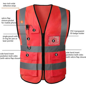 Chaleco de Trabajo de Alta Calidad con Material Transpirable, Diseño Práctico con Múltiples Bolsillos para Entornos de Trabajo y Utilidad - Product Image 3