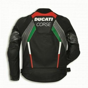 Chaqueta de Motociclismo Ducati de Cuero, Impermeable, Estampada, Estilo Ducati, Chaqueta de Motociclista Personalizada, Fabricante de Equipamiento de Carreras - Product Image 2