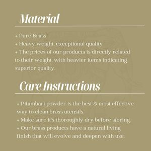 Handcrafted Brass <b>Spices</b> <b>Box</b> with 7 Compartments and Spoon Traditional Indian <b>Spice</b> Organizer with Embossed Matt Finish Lid - Product Image 4