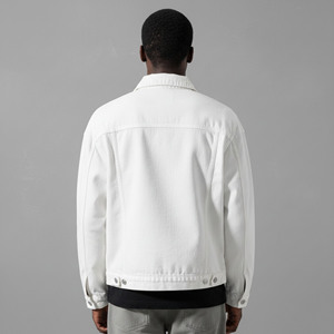 OEM Premium Quality Custom Classic Oversize Casual Denim jacket Winter casual wear Windproof Button up baggy fit <b>man</b> jacket - Product Image 6