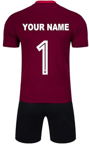 Nom de l'équipe personnalisé, nom du joueur Slogan et logo hommes maillot de football chemise Kit court tenue de sport pour adultes uniforme de football - Product Image 2