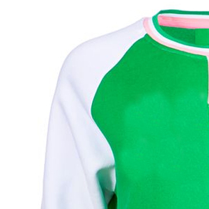 Sweat-shirts décontractés unis et respirants avec patchs brodés personnalisés à motif noir uni pour les sororités et les fraternités - Product Image 3