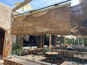 Outdoor Patio Coconut Fiber Curtain Solid Bohemian Style Fixed Panel Woven Sunshade Eco-Friendly High Shading 70-90% - Product Image 2