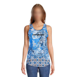 Good Supplier Unique Design Women's Breathable Casual <b>High</b> Low Soft Fabric Comfortable Fitness Tank <b>Top</b> - Product Image 1