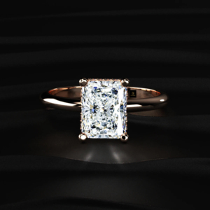 Anillo de Diamante Cultivado en Laboratorio con Certificación IGI, Color D E F, Oro Amarillo, Oro Blanco, Oro Rosa, Anillo de Compromiso Solitario - Product Image 1