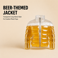 Veste gonflable transparente en PVC, effet bulle, pour costume de bière, idéale pour Halloween, mariage, fête à la piscine