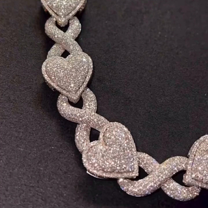 Elegante Collar de Cadena Cubana con Moissanita de Corte Brillante Chapado en Oro de Plata Esterlina 925 con Engaste de Garra, Estilo Hip Hop para Hombres y Mujeres - Product Image 1