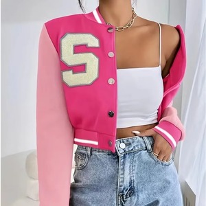 New Custom <b>Varsity</b> <b>Jackets</b> for College Women with Custom Patches and Logos Ladies Letterman <b>Jackets</b> for Women and <b>Girls</b> - Product Image 4