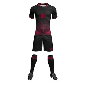 Ensemble de maillots de football personnalisés pour hommes, bleu, géométrique, col en V, manches courtes, évacuation de l'humidité, coupe athlétique, toutes saisons - Product Image 4