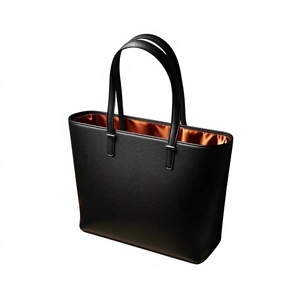 Bolso de Mano Casual de Cuero Genuino Negro Premium para Mujer, Cierre de Cremallera Resistente, a la Moda, Impermeable, Ligero, de Hombro/Bandolera - Product Image 2