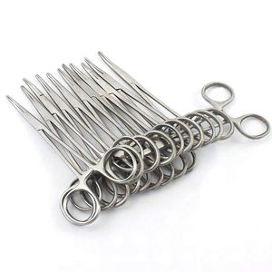 Pince hémostatique anti-moustiques à poignée verrouillable de qualité A+ 5 pouces, 10x droite, en acier, outil manuel certifié MOL pour chirurgie générale par Dentavex - Product Image 5