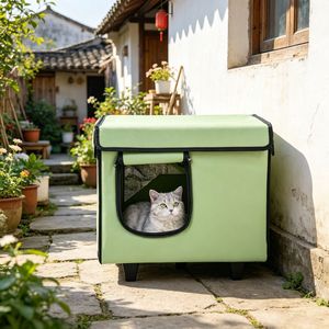 Casetta Rettangolare Riscaldata Classica per Gatti, Stile Moderno, per Interni ed Esterni, Forniture per Animali Domestici, Villa alla Moda per Piccoli Animali - Product Image 6