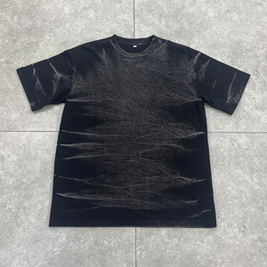 Camisetas de Manga Corta para Hombre, Estilo Vintage, Lavado Monkey, 320gsm, Tallas Grandes, Personalizadas OEM 2026, Venta al Por Mayor - Product Image 6