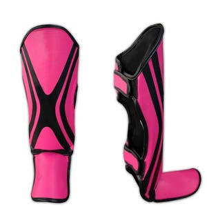 Protectores de Espinilla y Empeine de Longitud Completa, Fabricante OEM Personalizado, Venta al por Mayor, Protector de Pierna de Cuero para Boxeo, Muay Thai, Kickboxing, MMA - Product Image 1