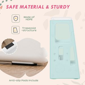 Torre di Arrampicata Bianca per Interni con Piattaforma Regolabile e Tappetino Antiscivolo, Sgabello Ausiliario per Camera da Letto, Cucina, Bagno - Product Image 5