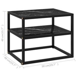 Mesa Consola Mediana en Vidrio Templado Negro, Elegante Decoración para el Hogar - Product Image 5