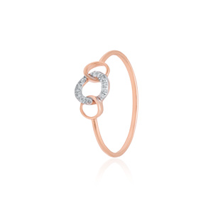 Anillo de diamantes naturales de alta calidad, 0.07ct, corte brillante redondo, claridad HI VS SI, oro rosa, joyería nupcial al por mayor - Product Image 2