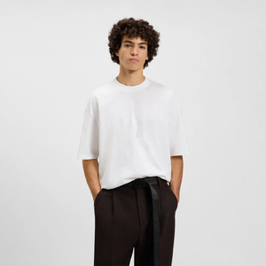Camiseta Personalizada de Alta Calidad, 100% Algodón Tejido, Formal, Oversize, Lisa, Ecológica, para Hombre, Impresión DTG, Corte Cuadrado, Venta al Por Mayor - Product Image 1