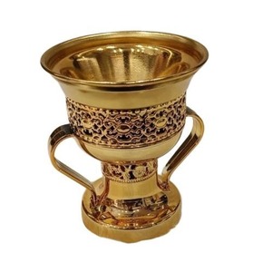 Quemador de Incienso de Metal Hecho a Mano con Diseño Floral Intrincado, Uso Religioso, Decoración para Todas las Estaciones - Product Image 3