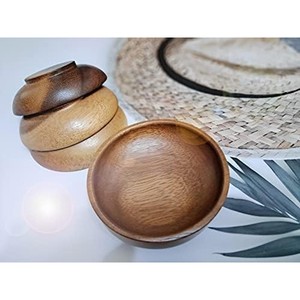 Acacia Wood Stackable Fruit Bowls Wholesale | Handcrafted Geometric Design - Product Image 4