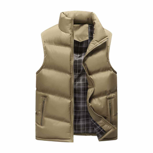 Chaleco Acolchado para Hombre, Chaqueta sin Mangas, Informal, Ligero, Cálido, para Otoño y Verano, Ecológico, Impermeable, Tejido Suave, para Uso Diario - Product Image 5