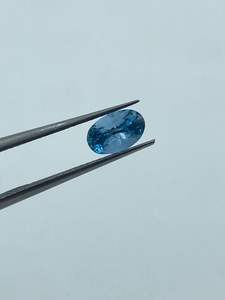 Piedra de Aguamarina Natural Azul Cielo, Corte Ovalado, 0.95 Quilates, 5x7.70mm, para Joyería - Product Image 3