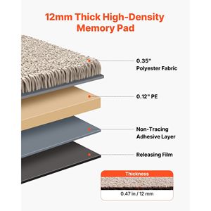 Paquete de 10 Alfombras Autoadhesivas de 18x18 Pulgadas, Suaves y Acolchadas, Cuadradas, Desmontables, Sin Daños, para el Suelo del Hogar 2 - Product Image 3