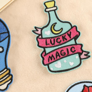 Wholesale Custom Embroidery Patch Quality Fabric Applique Heat Press Badge for <b>Jackets</b> Hats Bags Clothing Iron On Sew On Factory - Product Image 5