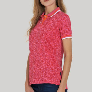 Camiseta Polo de Manga Corta para Mujer, Nueva Moda, Corte Ajustado, Informal, para Usar en la Calle, con Estampado Sublimado - Product Image 3