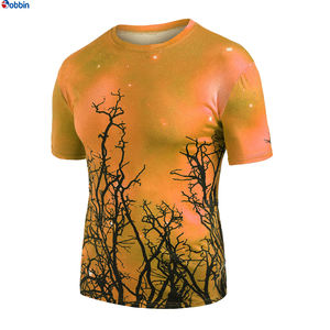 เสื้อยืดผ้าฝ้ายแท้สำหรับผู้ชายพิมพ์ลายโลโก้ตามสั่ง - Product Image 4