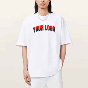 Camiseta Oversize para Hombre 2026, 100% Algodón, con Logotipo Impreso DTF Personalizado, 180GSM, Transpirable, Antiencogimiento, Secado Rápido, Estilo Urbano - Product Image 1