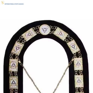 Collier de Collation Maçonnique Brodé Sur Mesure, Écologique et Professionnel, avec un Design Élégant et des Matériaux de Haute Qualité - Product Image 2