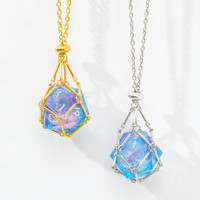 Collier D20 en résine liquide vert-bleu magique, pendentif dés polyédrique 22mm, peint à la main, écologique, Dungeons & Dragons