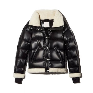 Chaqueta de Invierno Personalizada para Mujer, Talla Grande, con Cierre, Tejida, de Lona, Impermeable, Transpirable, con Capucha y Cuello Premium - Product Image 4